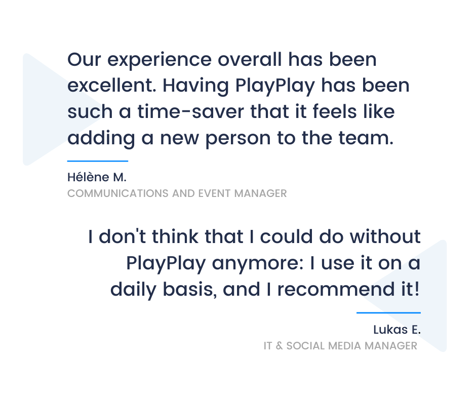 They speak about PlayPlay